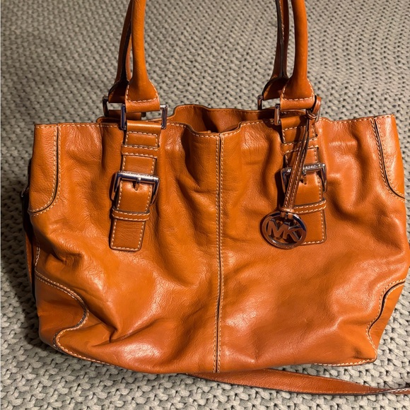 Michael Kors Handbags - Michael Kors Tan Leather Tote Bag